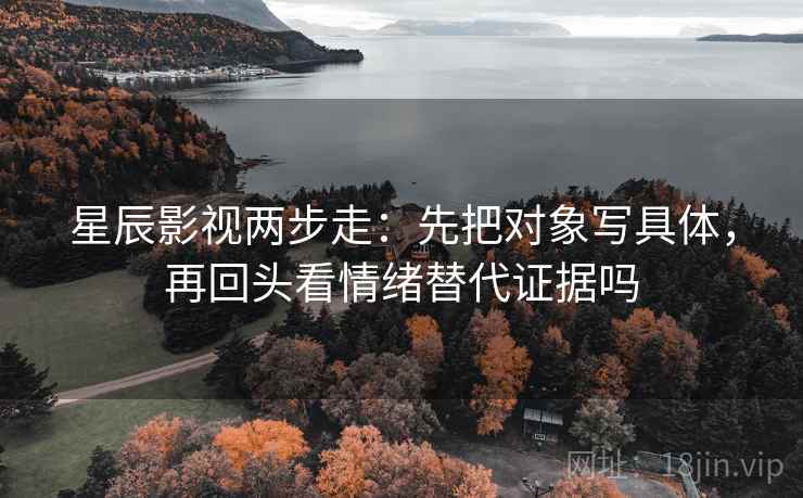 星辰影视两步走：先把对象写具体，再回头看情绪替代证据吗